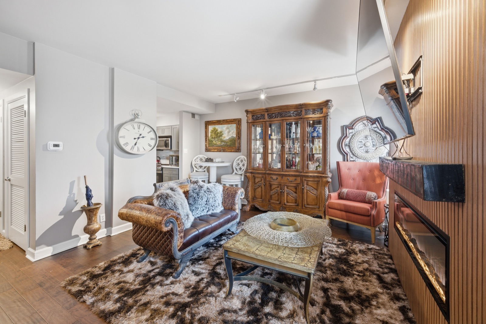 Living room toward the kitchen