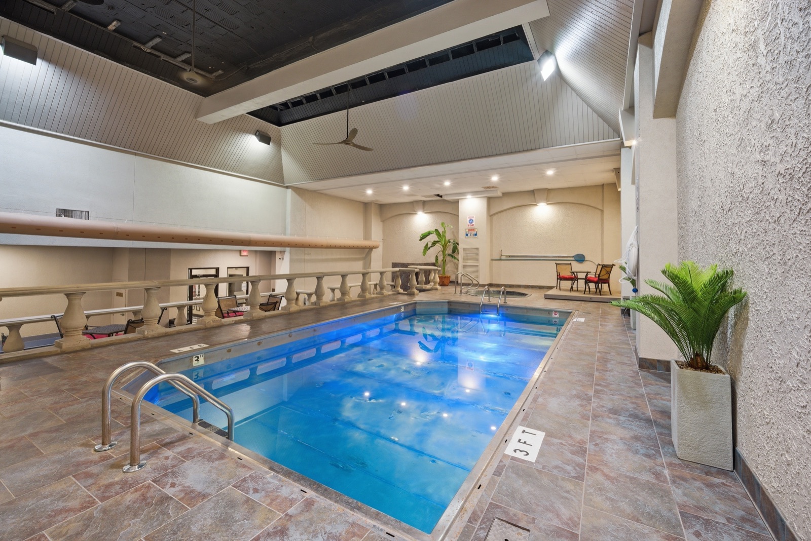 Indoor pool and spa